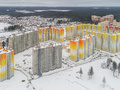 ЖК «Зеленоградский» (Андреевка). Корпуса 17/1, 18/1. Ход строительства корпусов 17/2, 18/2. Аэрофотосъемка от 03.01.2017 г.