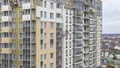 Отделка фасада и внутренние работы в корпусе 1. Аэрофотосъемка от 22.10.2019 г.