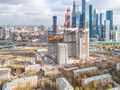 Жилой квартал «HEADLINER». Ход строительства. Москва-сити рядом с ЖК. Аэрофотосъемка. Фото от 22.10.2017 г.