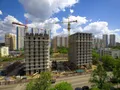 Комплекс апартаментов «Смольная, 44». Соседствует с отделением полиции.  Фото от 11. 06.2017 г.