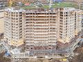 Ход строительства корпуса 5. Монтаж верхних этажей. Аэрофотосъемка от 17.10.17 г.