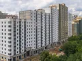 ЖК «Лучи». Ход строительства. Строительство корпуса в стадии отделки фасадов. Аэрофотосъемка от 17.07.17 г.