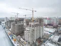 ЖК «Ривер Парк» в Нагатинском Затоне. Ход строительства корпусов 5, 6, 7. Аэрофотосъемка. Фото от 28.11.2016 г.