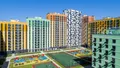 ЖК «Лучи». Первая очередь уже сдана в эксплуатацию. Аэрофотосъёмка от 27.08.18 г.