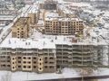 мкр. «Новое Бисерово-2». Ход строительства корпуса 1. Аэрофотосъемка. Фото от 21.12.2017 г.