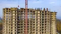 Фасад, стадия строительства (корп. 12). Аэрофотосъемка от 14.10.2020 г.