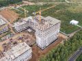 Строящиеся корпуса. Аэрофотосъемка от 21.09.2017 года.