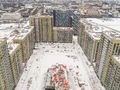 ЖК «Город на реке Тушино-2018». Ход строительства Квартала 2. Вид на квартал 1. Аэрофотосъемка. Фото от 26.01.2018 г.