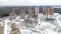 Общий вид. Ход строительства. Аэрофотосъемка 6.01.2020 г.