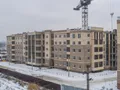 мкр. «Новое Бисерово-2». Ход строительства корпуса 6. Аэрофотосъемка. Фото от 21.12.2017 г.