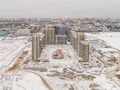 ЖК «Город на реке Тушино-2018». Ход строительства Квартала 2. Окрестности. Аэрофотосъемка. Фото от 26.01.2018 г.
