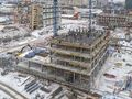 Ход строительства. Корпус 11. Ведется монтаж средних этажей. Аэрофотосъемка от 30.11.17 г.