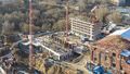 Ход строительства. Корпус 3. Устройство монолитных стен 4 этажа. Аэрофотосъемка 17.11.2020 г.