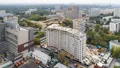 Ход строительства. Ведется монтаж кровли. Аэрофотосъёмка от 10.09.18 г.
