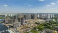 Общий вид строящейся части комплекса. Аэрофотосъемка от 25.06.2022 г.