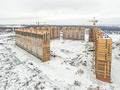 Жилой квартал «Пригород Лесное». Ход строительства корпусов 1, 2, 3, 4, 5, 6. Аэрофотосъемка. Фото от 13.11.2016 г.