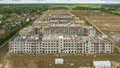Корпус новостройки. Вид сбоку. Аэрофотосъемка 15.06.2022 г.