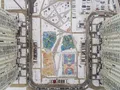 ЖК «Ривер Парк» в Нагатинском Затоне. Вид сверху. Аэрофотосъемка от 12.01.2018 г.