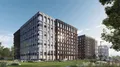 Вид на корпуса ЖК Skolkovo ONE (Сколково Уан).