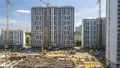 Ход строительства. Отделка фасада и внутренние работы 2 корпуса. Аэрофотосъемка от 20.06.19 г.