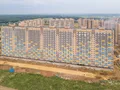 Жилой квартал «Пригород Лесное». Ход строительства. Отделка фасада и внутренние работы. Аэрофотосьемка от 28.07.2017 г.