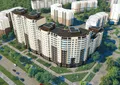 Вид сверху на жилой комплекс.