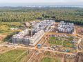 ЖК «Императорские Мытищи». Вид со стороны шоссе Осташковское. Аэрофотосъемка от 20.09.2017 г.