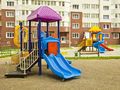 Мкр. в г. Щербинка. Детская игровая площадка. Фото от 04.07.2016 г.