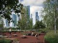 Вид с территории комплекса на  «Москва-Сити».