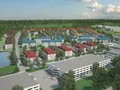 Огражденная территория жилого комплекса находится под охраной.
