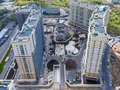 ЖК «Мосфильмовский». Отделка фасада, благоустройство территории комплекса. Аэрофотосъемка от 30.04.2016 г.