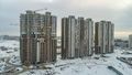 Жилой квартал «Новые Котельники». Вид корпусов 1-3, стадия строительства. Аэрофотосъемка от 11.01.2019 г.