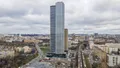 Высота корпусов достигает 59 этажей. Аэрофотосъемка 15.11.2021 г.