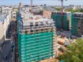 ЖК «Полянка, 44».  Вид со стороны корпуса «Орхидея» Фото от 18.05.2017 г.