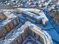 ЖК «Рассказово». Многоуровневый паркинг. Аэрофотосъемка. Фото от 11.01.2017 г.