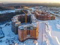 ЖК «Пятницкие кварталы». Ход строительства второй очереди. аэрофотосъемка. Фото от 11.01.2017 г.