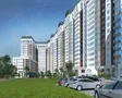 Разновысотный блок -  апарт-комплекс, офисы и общественные помещения.