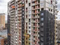 Ход строительства 4 корпуса. Ведется монтаж верхних средних этажей. Аэрофотосъёмка от 27.04.18 г.