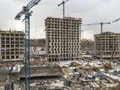 ЖК «life-Кутузовский». Стадия строительства корпусов. Аэрофотосъемка от 28.03.2018 г.