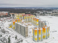 ЖК «Зеленоградский» (Андреевка). Корпуса 20/1, 20/2. Ход строительства корпусов 17/2, 18/2. Аэрофотосъемка от 03.01.2017 г.