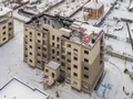 Мкр. «Новое Бисерово 2». Ход строительства корпуса 2. Аэрофотосъемка. Фото от 19.01.2018 г.
