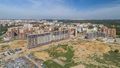 Продолжается монтаж верхних этажей  11, 12 корпусов. Аэрофотосъемка. Фото от 20.05.2019 г.