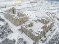 ЖК «Лучи». Ход строительства корпусов 5, 6. Аэрофотосъемка. Фото от 04.01.2017 г.