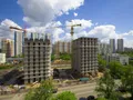 Комплекс апартаментов «Смольная, 44». Общая площадь башен составит примерно 20 000 квадратных метров. Фото от 11. 06.2017 г.