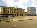 МФК «Парк Мира». Остановка общественного транспорта.. Фото от 07.08.2016 г.
