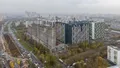 Корпуса 1А, 1Б в стадии строительства. Остальные корпуса сданы. Аэрофотосъемка. Фото от 13.10.2020 г.
