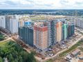 ЖК «Лучи». Ход строительства. Общий вид стройки. Аэрофотосъемка от 26.08.17 г.