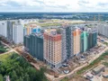 ЖК «Лучи». Ход строительства. Общий вид стройки. Аэрофотосъемка от 26.08.17 г.