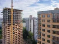 ЖК «Родионово». Фасад. Возведение верхних этажей. Аэрофотосъемка. Фото от 30.05.2016 г.