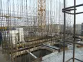 Армирование вертикальных конструкций 25-го этажа 1 секции корпуса 1. Фото от 22.12.2012 г.